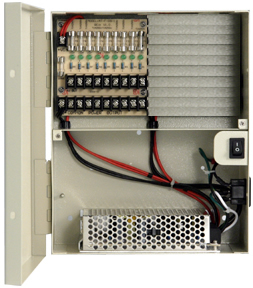 9 Outputs, 12VDC @ 10 amp, Fused UL List