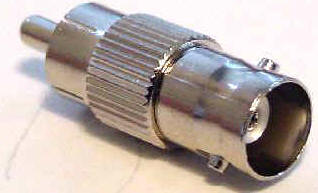 Female BNC to Male RCA Connector
