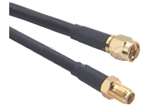 RG58C Coaxial Cable, SMA Male / Female, 5.0 ft