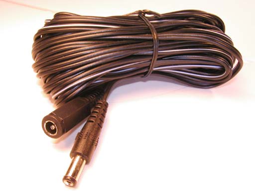 100 Ft. DC Extension Cable Plug/Jack 
for Power Supply