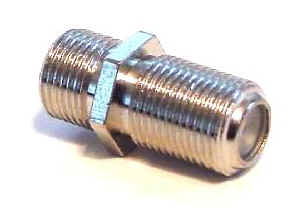 F Male to F Male Barrel Connector