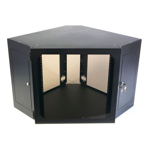 12U Rack Mount Corner Wallmount Cabinet