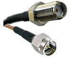 15 feet SMA Male to SMA Female RG174 Cable