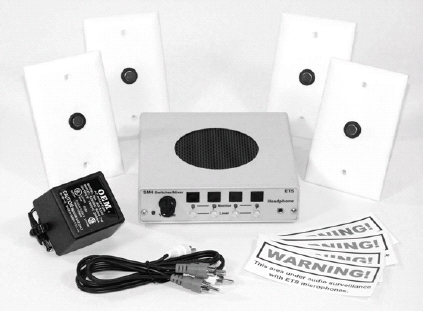 SM7 - 4 zone audio surveillance kit