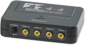 Video Extender 4 Video In/ 4 Video out