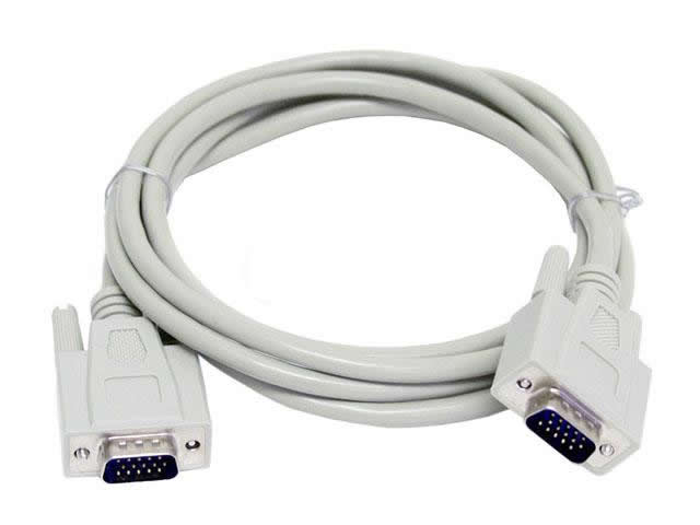6 foot VGA Male to Female External 
Monitor Cable Grey
