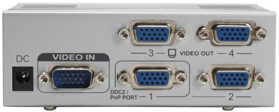 Video 4-Port VGA Splitter