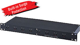 8 Port Active Receiver with Surge 
Pretection In 1U Rack Mounting Panel