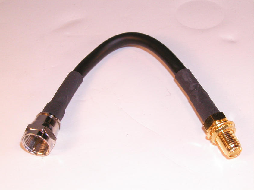 F Male to SMA Female Cable 4cm