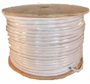 500 Foot Reel - RG59 with 18/2 - Siamese White