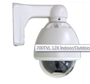 Mini High Speed Outdoor Pan Tilt Zoom Dome 700 TV Line