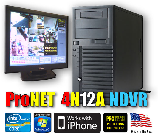ProNET Hybrid 16 Ch nDVR for up to 12 
Analog and 4 IP Channels