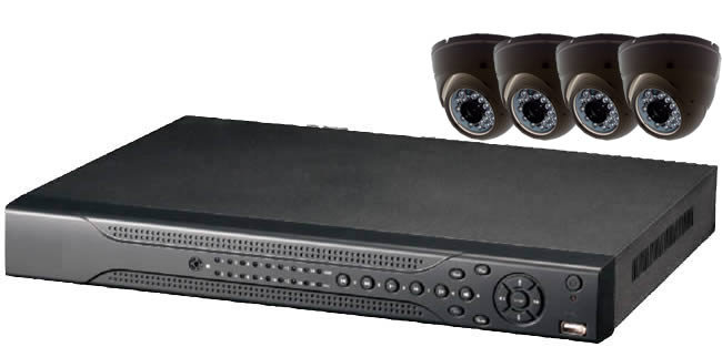 Complete 4 Ch Real Time H.264 Live Recording Kit HDMI