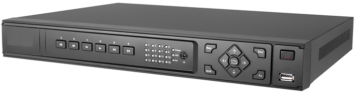 4 Channel PoE Network Video Recorder with 2 HD Bays, HDMI, Inc 500GB HD
