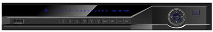 8 Channel NVR H.264E High Definition 1U Network Video Recorder with PoE