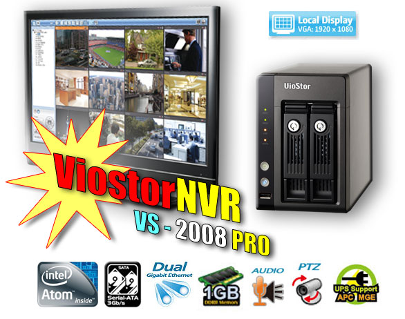 8 Channel Qnap Viostor Pro Network Video Recorder