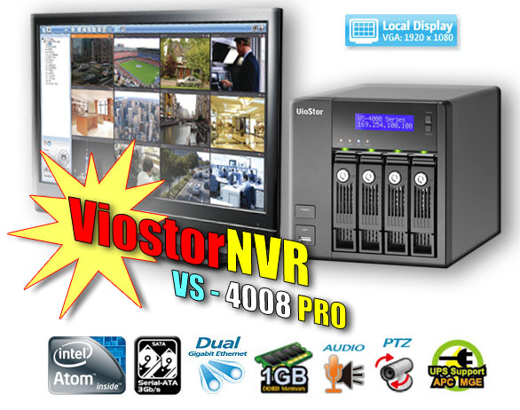 8 Channel Qnap Viostor Pro Network Video Recorder